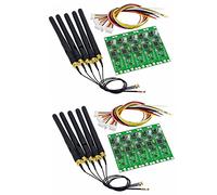 BRIUERG 10 PZ 2.4Ghz Wireless 512 Trasmettitore Ricevitore PCB 2 Nel 1 Modulo Wireless PCB Board con Antenna per Luce Della Fase