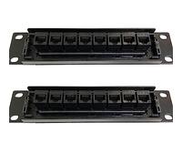 BRIUERG 2 x 8 porte dritte CAT6 Patch Panel RJ45 Adattatore per cavo di rete Jack Ethernet Telaio di distribuzione