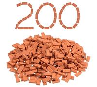 BRIUERG 200 Mini Mattoni per Paesaggistica in Miniatura - Muro di Mattoni Piccoli per Parti, Scala 1/35