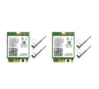 BRIUERG 2X AC8265 Scheda WiFi+6DB Antenna Adattatore di Rete per Nano 300Mbps+867Mbps 2.4GHz 5GHz Dual Band NGFF BT4.2 Modulo
