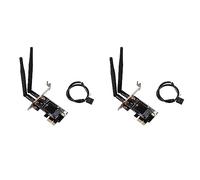 BRIUERG 2X Desktop Wireless WiFi Bluetooth Scheda di Rete Adattatore PCIe a M.2 Scheda di Espansione Adattatore Wifi M.2 NGFF