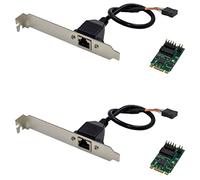 BRIUERG 2X I225-V M.2 B+M Scheda di rete del server della singola porta 2.5G I225 B3 Apparecchiature di controllo industriale Scheda di rete