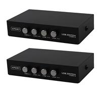 BRIUERG 2X Più Nuovo Mini 4 Porte USB Stampante Scanner Condivisione Condivisione Interruttore Splitter Box Hub