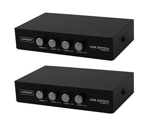 BRIUERG 2X Più Nuovo Mini 4 Porte USB Stampante Scanner Condivisione Condivisione Interruttore Splitter Box Hub