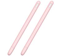 BRIUERG 2X Tablet Press Stylus Pen Copertura protettiva per 2 casi Portatile Morbido Silicone Matita Accessorio Rosa