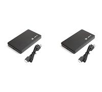 BRIUERG 2X USB 3.0 HDD Enclosure 5Gbps 2.5Inch HDD Caso SATA Chiusura Esterna HDD Hard Disk Box per PC Hard Drive Case
