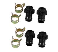 BRIUERG 4Pcs Barb Raccordo Computer Raffreddamento Ad Acqua Radiatore di Rame Dissipatori di Calore Morsetto di Raffreddamento per 3/8 Pollice Id Tubi G1/4 Cromato D