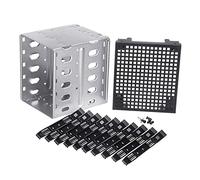 BRIUERG 5.25 pollici a 5 x 3.5 pollici SATA HDD Cage Rack Hard Disk Enclosure Disk Tray Adapter