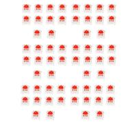 BRIUERG 60Pcs Plastica per Cherry Red 3 Pin MX RGB Interruttore Meccanico Sostituzione Tastiera