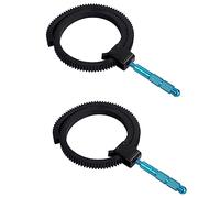 BRIUERG Anello di messa a fuoco 2x, anello zoom zoom ingranaggio messa a fuoco con manico in lega di alluminio compatibile per fotocamere reflex digitali