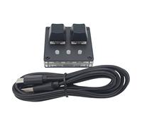 BRIUERG OSU Mini Tastiera da Gioco a 2 Tasti Programmazione Tastiera Macro Tastiera Meccanica Interruttore Rosso, Nero