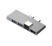 BRIUERG Per Pro 4 5 6 Docking Station Hub con 4K -Compatibile TF Card Reader Gigabit Ethernet 2 USB 3.1 Porta A