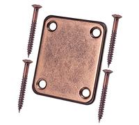 BRIUERG Piastra di collegamento per collo chitarra elettrica a 4 fori per piastra di resistenza della maniglia ST con 4 viti