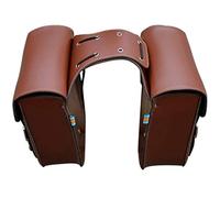BRIUERG Portapacchi per bicicletta in pelle, stile retrò, per reggisella posteriore, accessori per sella, colore marrone