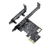 BRIUERG Scheda di espansione PCI-E 1X a USB 3.2 GEN1 5Gbps Type-E A-key, interfaccia di tipo C pannello frontale per PC desktop (ASM1042A)