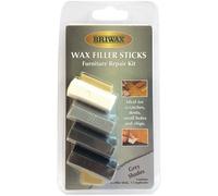 Briwax Cera Legno Filler Bastoncini Grigio Tonalità Bianco Nero 4 Pack Mix +
