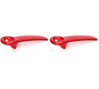 BRIX B-2121-R JarKey Frost coperchio apribottiglie, trasparente rosso (Confezione da 2)