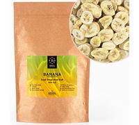 BRIX Banana Liofilizzata | 100% Banane Chips Essiccate Naturali 140g | Frutta Secca| Non-OGM, Senza Glutine, Vegano e Vitamine Preservate