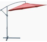 Brixo Ombrellone da Giardino Decentrato 3x3 mt Alluminio/Poliestere Salmone