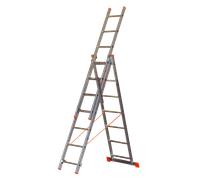 Brixo Scala Alluminio Triplici Step Up Gradini 3x14 Portata max 150 Kg 491186