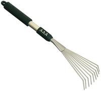 BRIXO Scopa da Giardino 9 Denti Platinum Manico Alluminio 50 Cm
