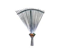 Brixo Scopa da Giardino Erba 22 Denti Att Conico - Se22Deco