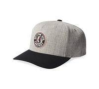 Brixton Rival C MP Snapback Cappello, Light Heather Grey/Black, Taglia Unica Uomo