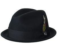 Brixton Gain Fedora, Nero, L Unisex-Adulto