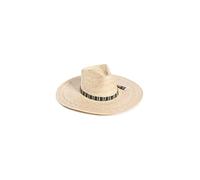 Brixton Leigh Straw Fedora, Cappello da Donna, Naturale, M