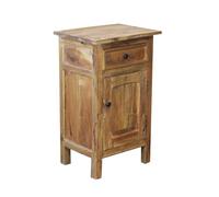 milani home - Mobiletto in Legno di Mogano cm 43 l x 33 p x 70 HDI coloreMarrone
