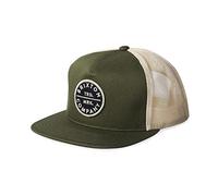 BRIXTON Pledge MP Mesh cap Coperchio, Verde Oliva Militare/Bianco Sporco, Taglia Unica Uomo