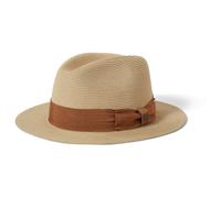 Brixton - Roma Straw Packable Fedora - Cappello L/XL - 60-62 cm beige