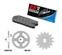 BRIXTON SUNRAY 125 2019-2023 catena corona pignone kit 428 PBR EK2131