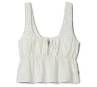 Brixton - Women's The Abigail Tie Top - Top L bianco/grigio