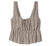 Brixton - Women's The Abigail Tie Top Viscose - Top XL marrone/grigio