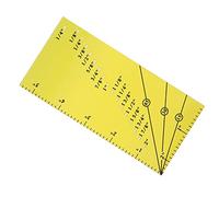 Briyaui Guida Cucitura Magnetica con Fondo Antiscivolo | Materiale acrilico durevole, giallo brillante per visibilità, facile da misurare e tagliare, adatto alla maggior parte