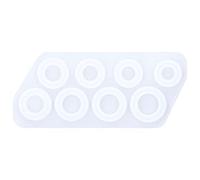 Briyaui Stampo in Silicone per la Creazione di Anelli Unici Fai-da-te | Trasparente, resistente, facile da sformare, perfetto per la creazione di gioielli