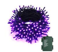BrizLabs Halloween Catena Luminosa, 10M 100 LED Viola Natale Luci Stringa Interno a Batteria 8 Modalità Impermeabile Luce Decorazioni per Esterno Giardino Camera Matrimonio Casa Patio Carnevale Festa