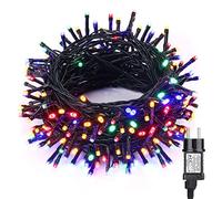 BrizLabs Stringa Luci Led Natale Esterno 10M 100 LED, Interno 8 Modalità Catena Luminosa Impermeabile Albero di Natale Fata Luce Decorative per Natale Feste Giardino Eventi Matrimoni (Colorato)
