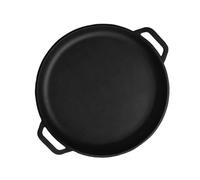 BRIZOLL Piastra in ghisa 2 in 1 da 40 cm per casa e campeggio