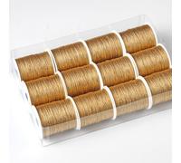 BRIZZOLARI - 00043403 - Rocchette cordonetto - 2 capi - 20 mt - oro - Brizzolari - conf. 12 pezzi - 88255 - Conf. da 1 Pz. - 00043403