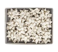 BRIZZOLARI - 02739625 - Stelle di nastro carta erba - 20 mm x diam. 9 cm - avorio - Brizzolari - conf. 36 pezzi - 99269 - Conf. da 1 Pz. - 02739625