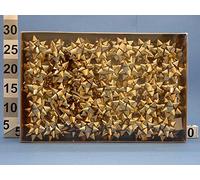Brizzolari 100pz. Coccarde Stelle Medie 14mm Autoadesive Oro Metallizzato 3170
