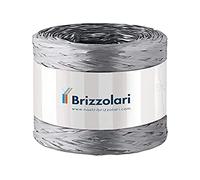 Brizzolari 158.680244 Nastro Raffia, Argento, 5 x 200 m