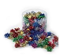Brizzolari Barattolo 100 Coccarde Stelle Adesive, Multicolore, Metal 5mm Diametro 22mm, Cod 4170