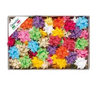 BRIZZOLARI - 01178699 - Stelle in Rafia sintetica - 19 mm - colori primaverili assortiti - Brizzolari - conf. 70 pezzi - 88180 - Conf. da 1 Pz. - 01178699