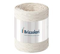 Brizzolari Rotolo Bobina Raffia Sintetica (Polyraphia), Avorio, 5 x 200 Metri