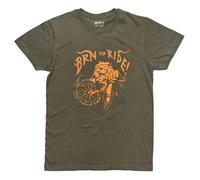 Brn Maglietta A Maniche Corte To Ride Lion Green