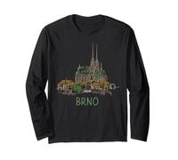 Brno Repubblica Ceca Souvenir da Viaggio Storico Città storica Regalo Maglia a Manica