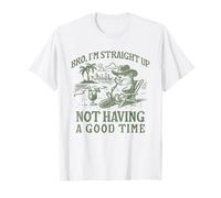 Bro I'm Straight Up Not Having a Good Time Funny Beaver Maglietta